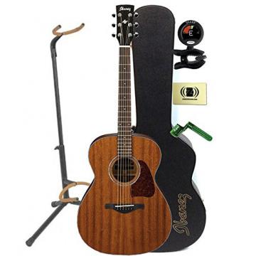 Ibanez AC240OPN Artwood Series Grand Concert Acoustic Guitar Natural Open Pore With Case, Mini Stand, Tuner, Pegwinders, and Polishing Cloth