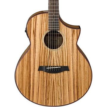 Ibanez Exotic Wood AEW40ZWNT A/E Zebrawood Guitar w/Effin Tuner &amp; More