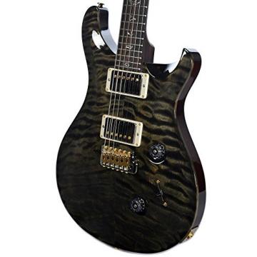 PRS CME Wood Library Custom 24 10 Top Quilt Obsidian w/Pattern Regular Neck