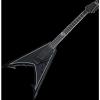 Custom Schecter RavenDark V FR Abbath Signature Electric Guitar in Gloss Black w/ Silver Pin Stripes Finish