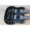 Custom Black Don Felder EDS 1275 SG Double Neck Electric Guitar Jimmy Page