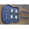 Custom Shop Don Felder EDS 1275 SG Double Neck Transparent Midnight Blue Electric Guitar