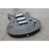 Full size electric guitar with maple venner in transparent black color