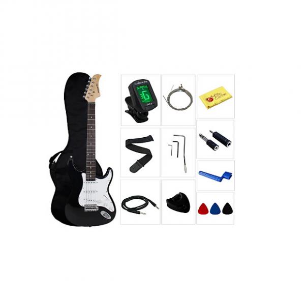 Custom YMC Beginner Series 39-Inch Electric Guitar Starter Package with Gig Bag,Strap,Cable,Picks,Pick Hold #1 image