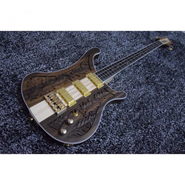 Walnut Body Lemmy Kilmister  Rickenbacker 4003 Matte Carved Natural Bass #1 image