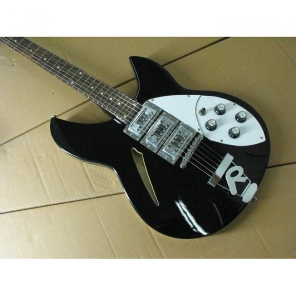 Custom Rickenbacker 330 Black Electric Guitar #1 image