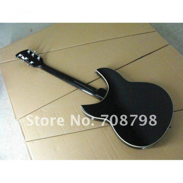 Custom Rickenbacker 330 Black Electric Guitar #5 image