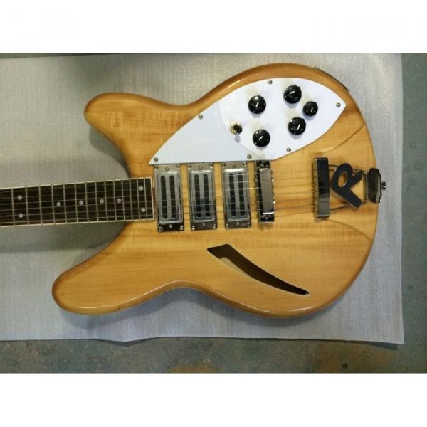 Custom Natural Rickenbacker 370 3 Pickups Electric Guitar #1 image