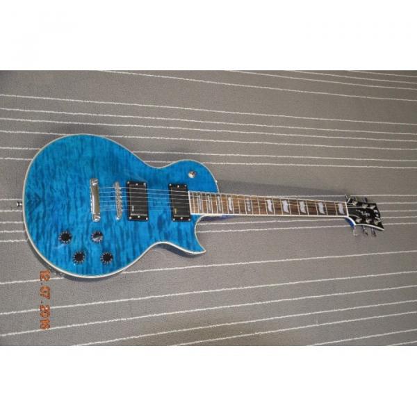 Custom LTD Deluxe ESP Eclipse Blue Quilted Maple Electric Guitar #1 image