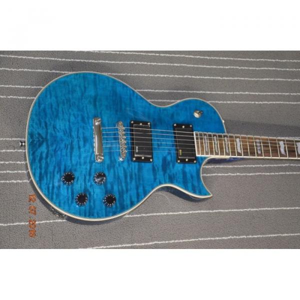 Custom LTD Deluxe ESP Eclipse Blue Quilted Maple Electric Guitar #3 image