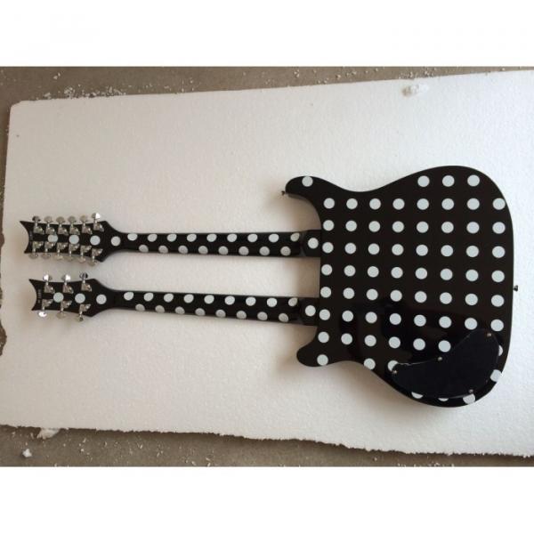 Custom Daniel Pepin Design Double Neck Electric Guitar Polka Dots Electric Guitar #3 image