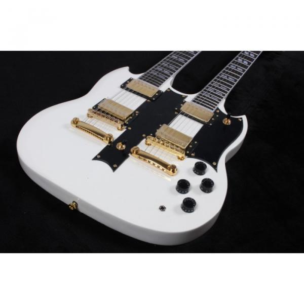 Custom Build Don Felder EDS 1275 SG Double Neck Arctic White Electric Guitar #1 image