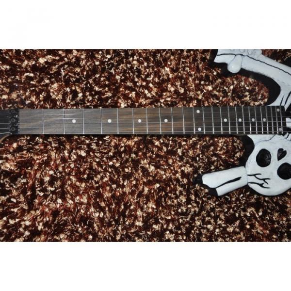 Custom  ESP Black Carved Skull Electric Guitar #2 image