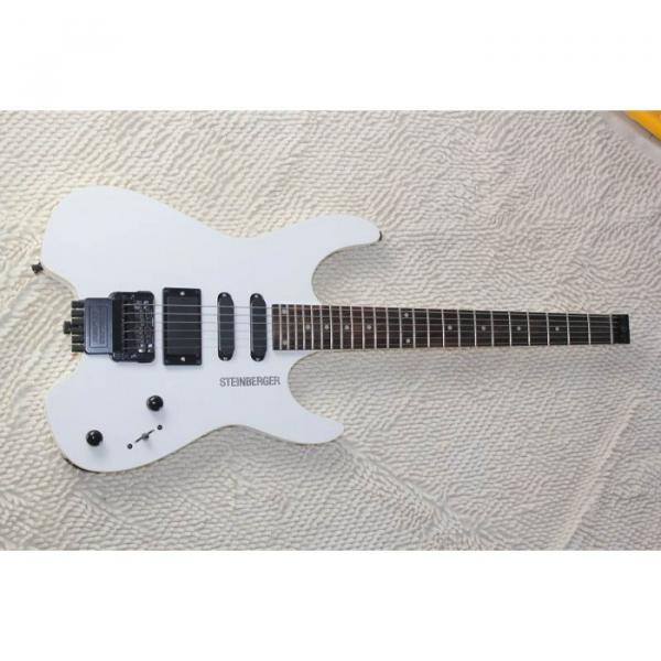 Custom Shop White Steinberger 24 Fret No Headstock Electric Guitar #1 image