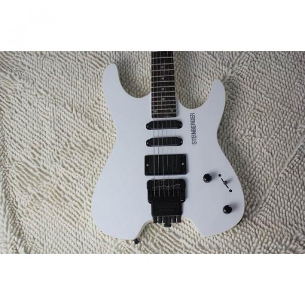 Custom Shop White Steinberger 24 Fret No Headstock Electric Guitar #2 image