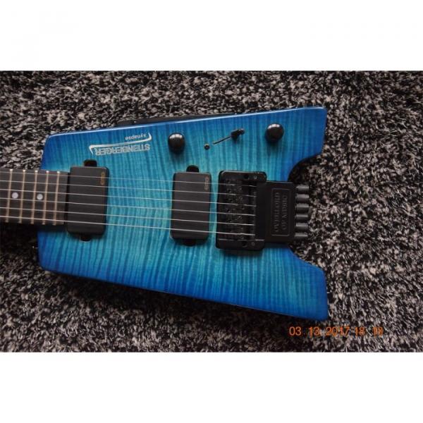 Custom Shop Blue Flame Maple Top Steinberger Headless Electric Guitar #4 image