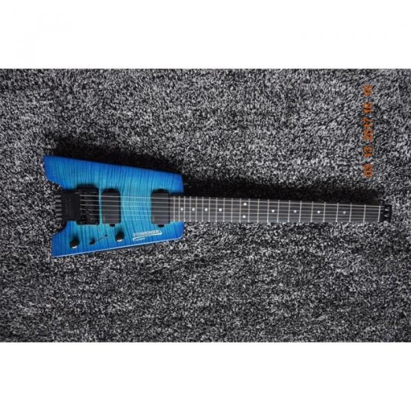 Custom Shop Blue Flame Maple Top Steinberger Headless Electric Guitar #5 image