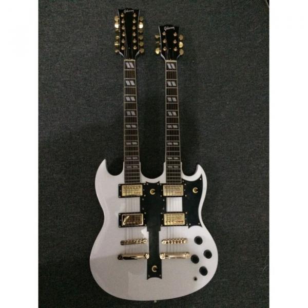 Custom Shop Don Felder EDS 1275 SG Double Neck Arctic White Gold Hardware Guitar #1 image