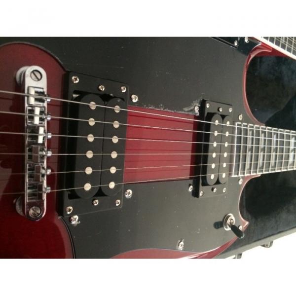 Custom Jimmy Page SG Wine Red EDS 1275 Double Neck Guitar #4 image