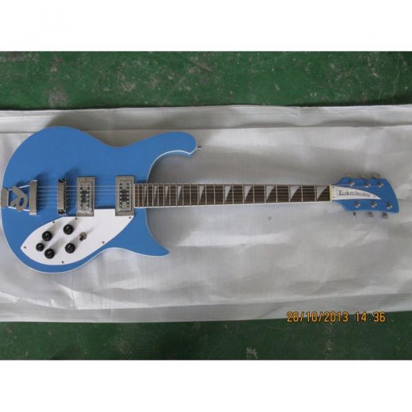 Custom Rickenbacker 620 6 Strings Blue 2 Pickups Guitar #3 image