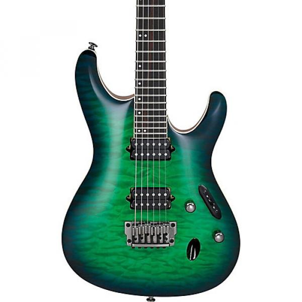 Ibanez S Prestige S6521Q 6 string Electric Guitar Surreal Blue Burst Gloss #1 image