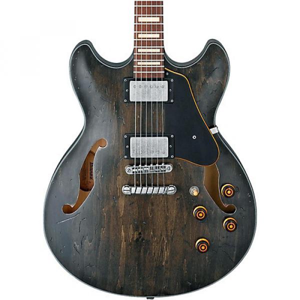 Ibanez Artcore Vintage Series ASV10A Semi-Hollow Body Electric Guitar Transparent Black #1 image