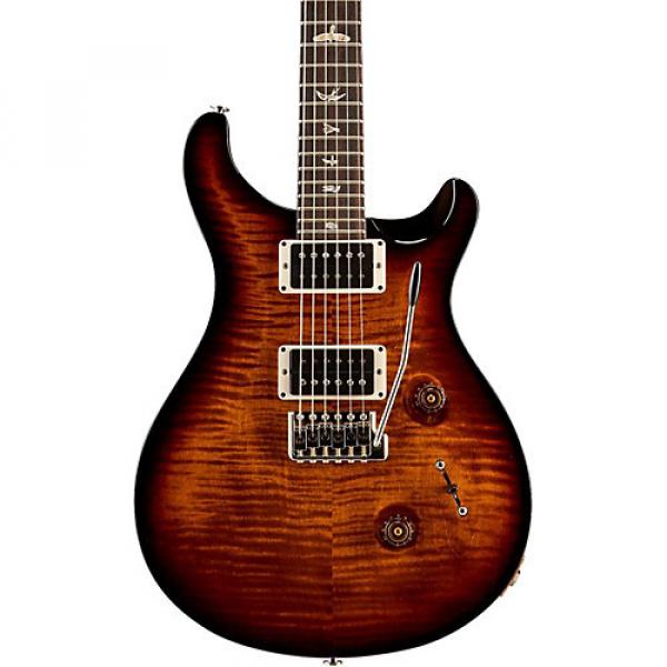 PRS Custom 24 Carved Flame Maple Top with Nickel Hardware Electric Guitar Black Gold Wrap Burst #1 image