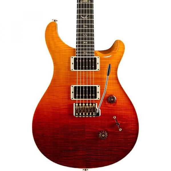 PRS Custom 24 Carved Flame Artist Maple Top Electric Guitar Orange Fade #1 image