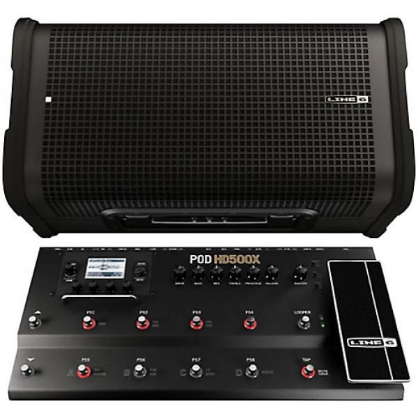 Line 6 HD500X Multi-Effects Processor with StageSource L2T Amp / Loudspeaker #1 image