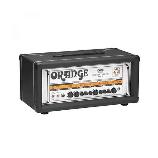 Orange Amplifiers Rockerverb RK100H MKII 100W DIVO Fitted Tube Guitar Amp Head Black #1 image