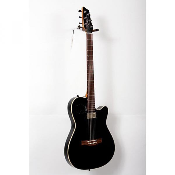 Godin A6 Ultra HG Semi-Acoustic Electric Guitar Black #1 image