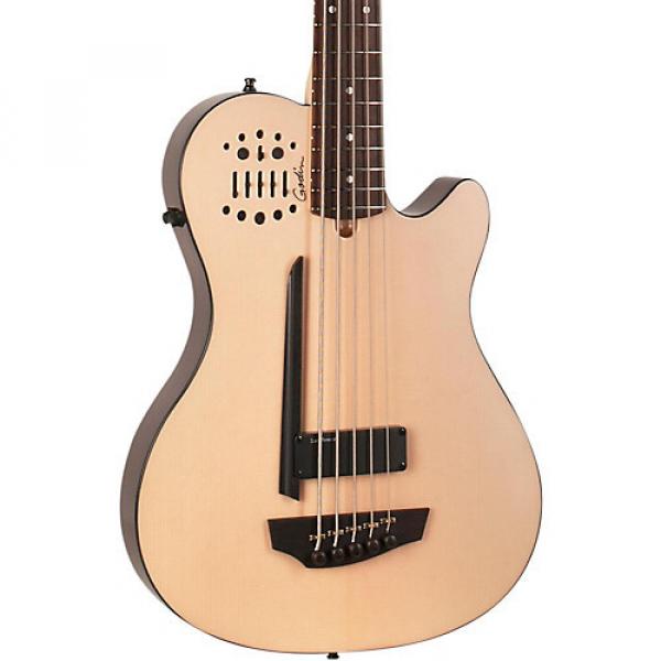 Godin A5 Ultra Natural SA 5-String Acoustic-Electric Bass Guitar Natural Rosewood Fretboard #1 image