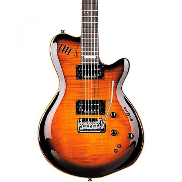 Godin LGXT AAA Flamed Maple Top Electric Guitar Cognac Burst #1 image