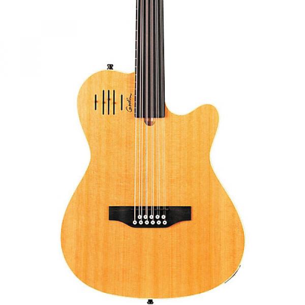 Godin A11 Glissentar 11-String Fretless Acoustic-Electric Guitar Satin Natural #1 image