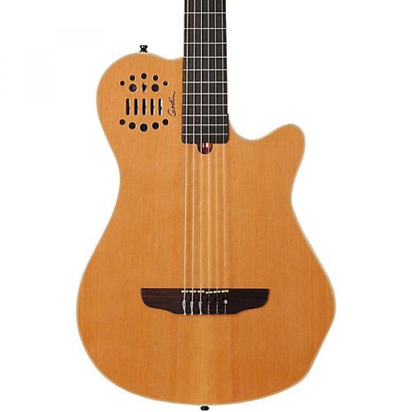 Godin Multiac Grand Concert SA Nylon String Electric Guitar High Gloss Natural #1 image