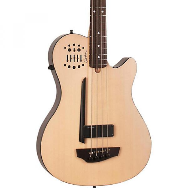 Godin A4 Ultra Natural SA Acoustic-Electric Bass Guitar Natural Rosewood Fretboard #1 image