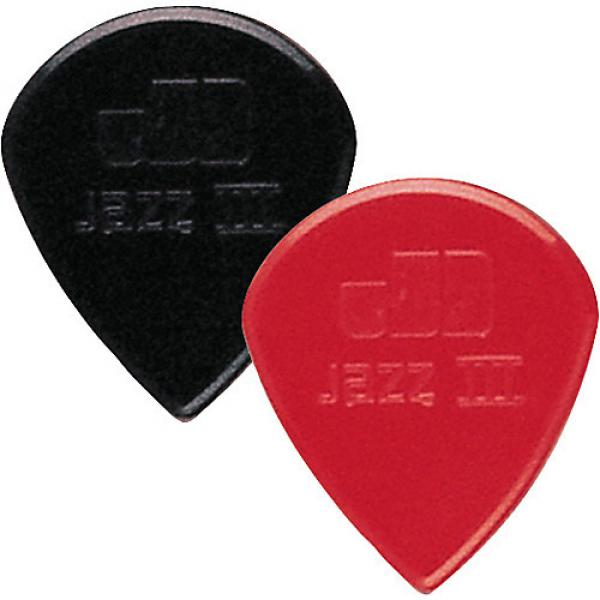 Dunlop Nylon Jazz III Guitar Pick Black 6-Pack #1 image