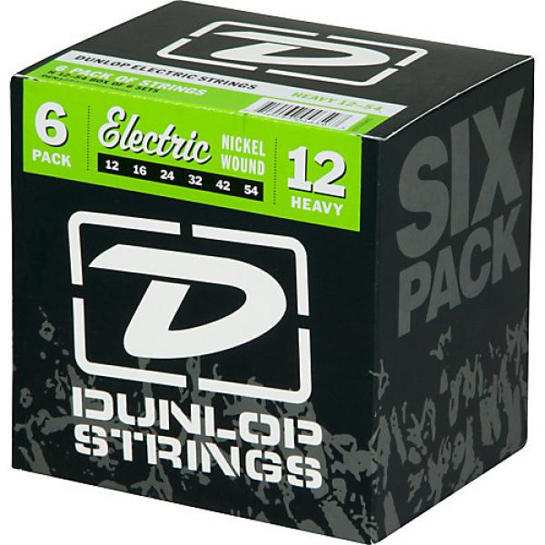 Dunlop Nickel Plated Steel Electric Guitar Strings Heavy 6-Pack #1 image