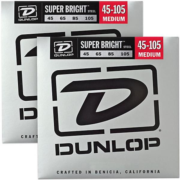 Dunlop Super Bright Nickel Light 4-String Bass Guitar Strings (9-42) 2-Pack #1 image