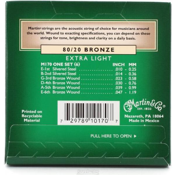 Martin M170 80/20 Bronze Round Wound Extra Light Ac-Guitar Strings #2 image