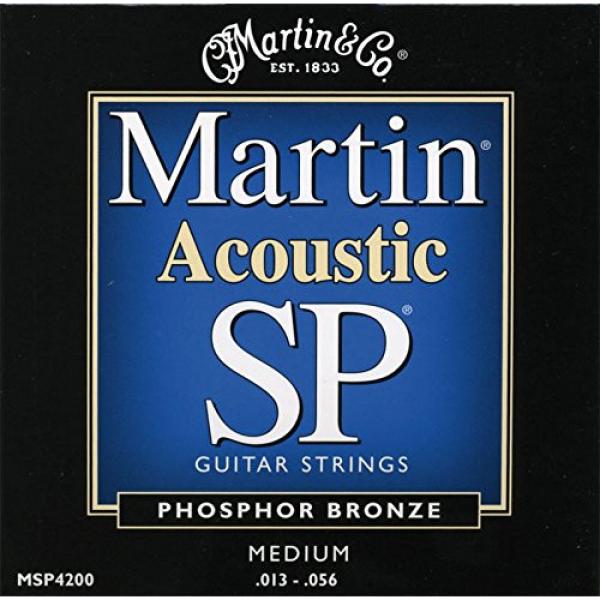 Martin MSP4200 SP Phosphor Bronze Acoustic Guitar Strings, Medium #1 image