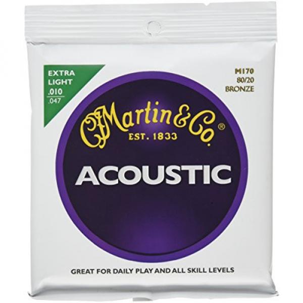 Martin M170 80/20 Acoustic Guitar Strings, Extra Light #1 image