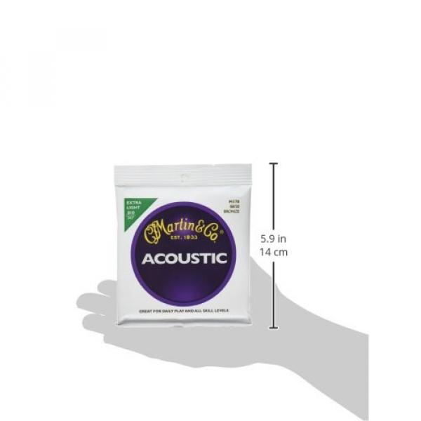 Martin M170 80/20 Acoustic Guitar Strings, Extra Light #4 image