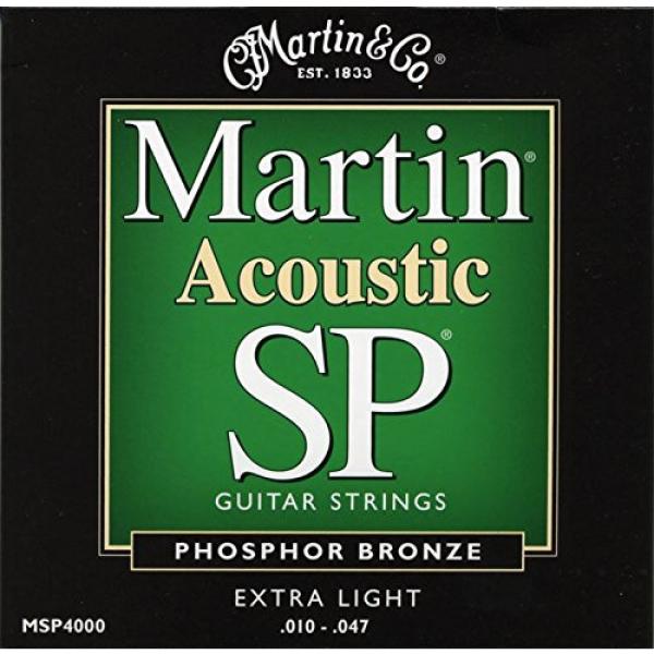 Martin MSP4000 SP Phosphor Bronze Acoustic Guitar Strings, Extra Light #1 image