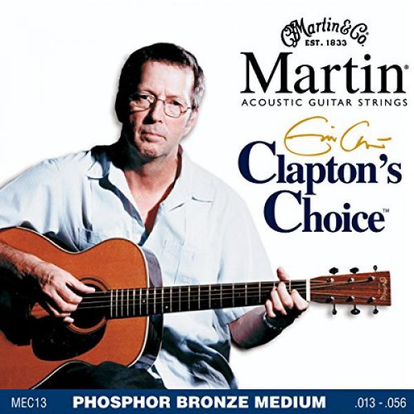 Martin MEC13 Clapton's Choice Phosphor Bronze Acoustic Guitar Strings, Medium #1 image