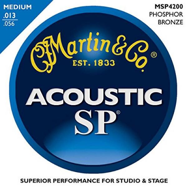 Martin MSP4200 Phosphor Bronze Medium Acoustic Guitar Strings (5 Pack) #2 image