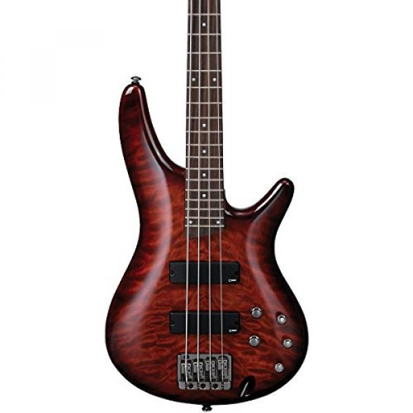 Ibanez SR400QM Electric Bass Guitar (Charcoal Brown Burst) #1 image