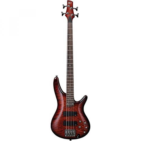 Ibanez SR400QM Electric Bass Guitar (Charcoal Brown Burst) #2 image