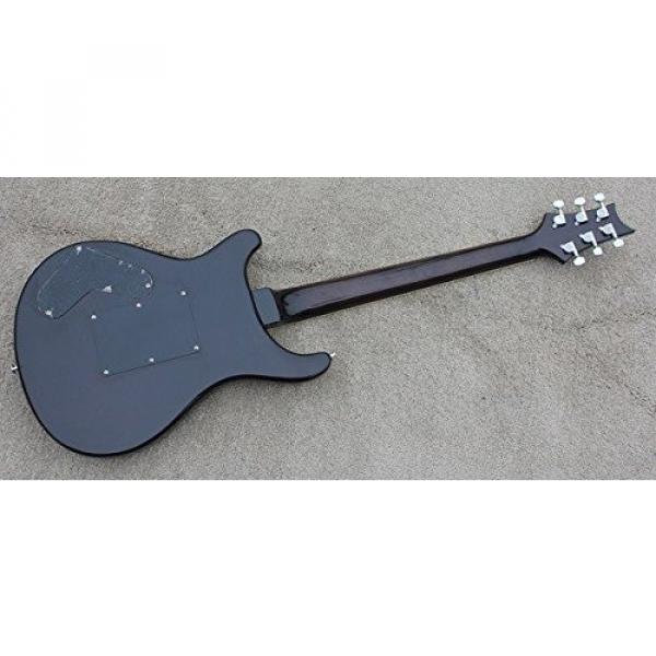 Full size electric guitar with maple venner in transparent black color #7 image