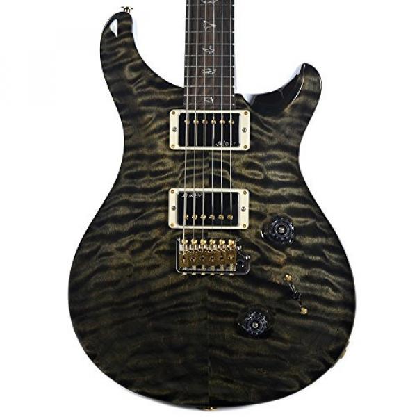 PRS CME Wood Library Custom 24 10 Top Quilt Obsidian w/Pattern Regular Neck #1 image